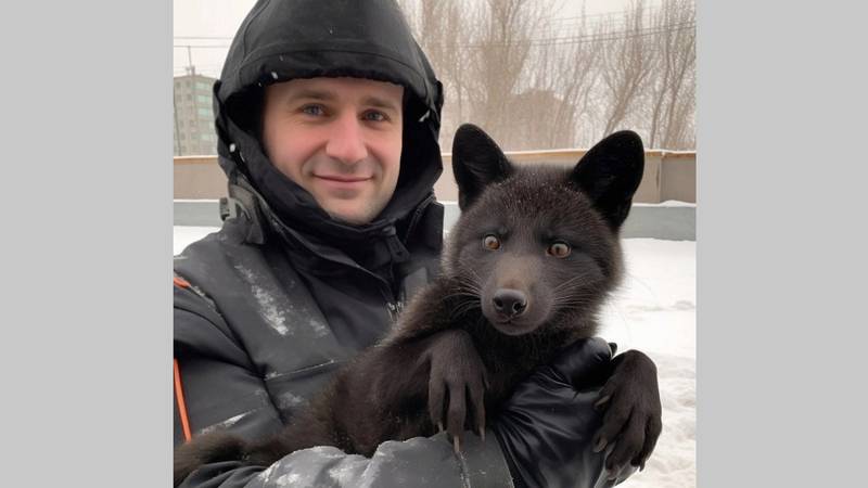 «От черного золота к черному лису»: сургутские нефтяники спасли редкое животное