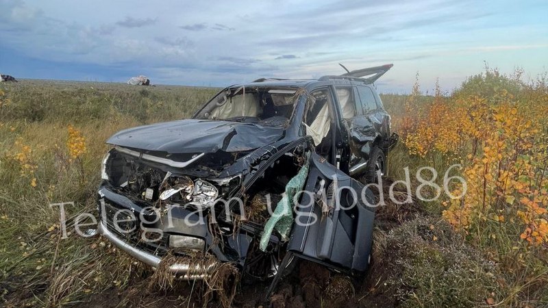 В Югре автомобиль вылетел в кювет - водитель погиб на месте