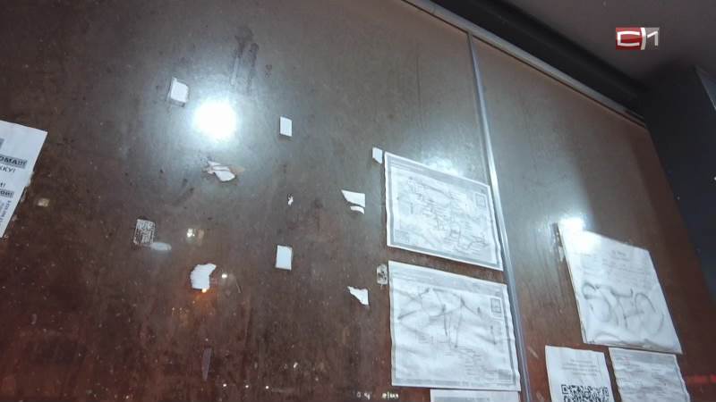 Клеят как придется: стекла остановок в Сургуте залепили информацией о маршрутах