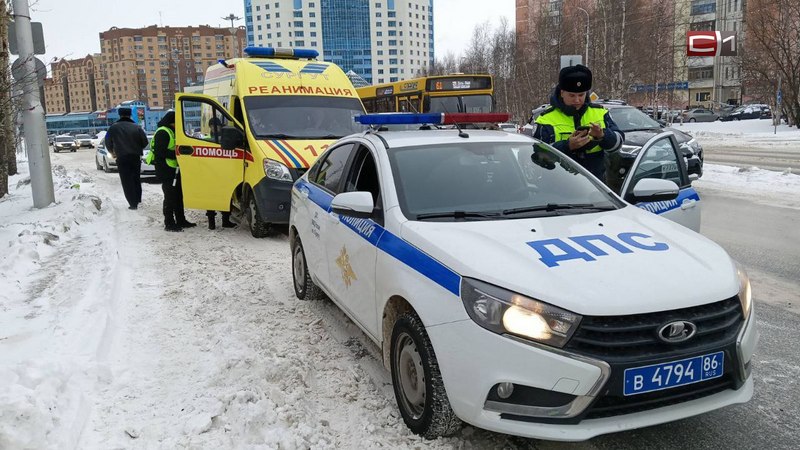 В центре Сургута сбили пешехода