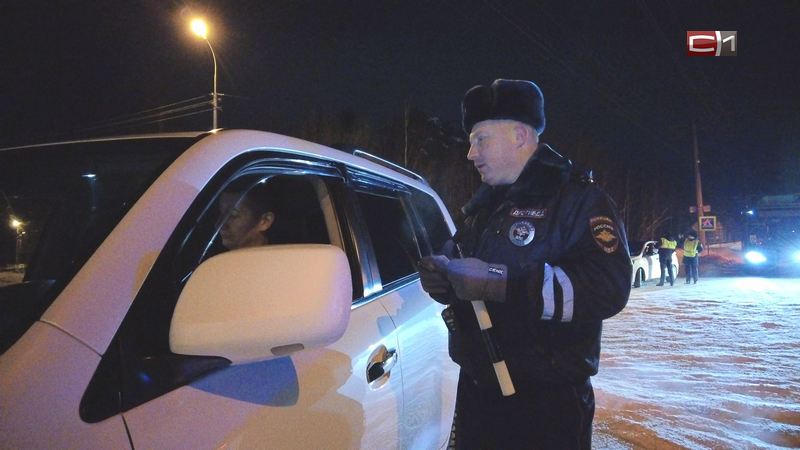 Госавтоинспекция устроила массовую проверку водителей в Сургуте на трезвость 