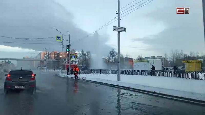Из-за фонтана посреди улицы в домах восточной части Сургута может ухудшиться вода