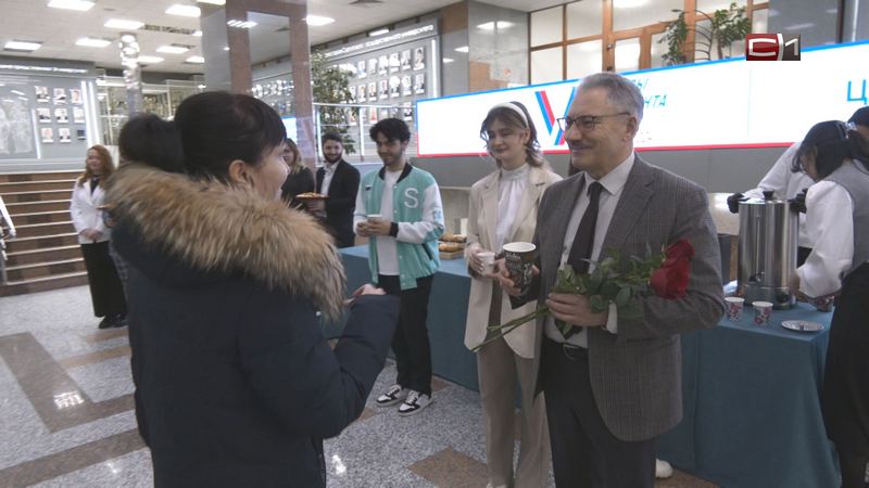 В СурГУ по-особенному встретили учащихся в День студента