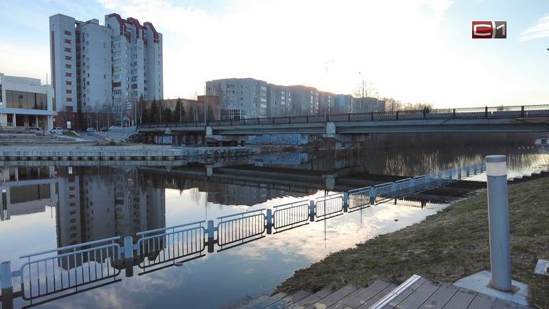 Уровень воды в Оби близ Сургута растет, Сайма уже начала доставлять неудобства