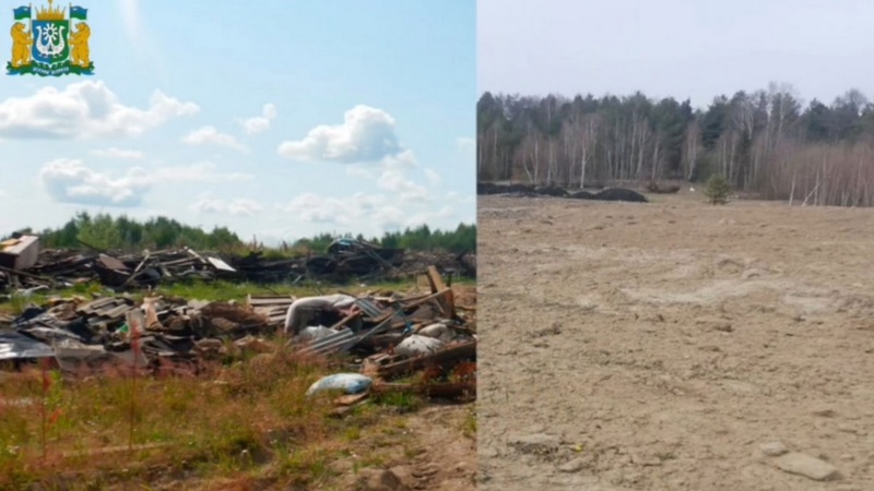 В Югре очистили территорию огромной несанкционированной свалки