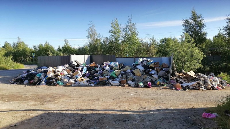 В Сургуте дачники пожаловались на вонь скопившегося мусора, который не вывозят