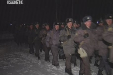 Сводный отряд милиции отправился в Чечню
