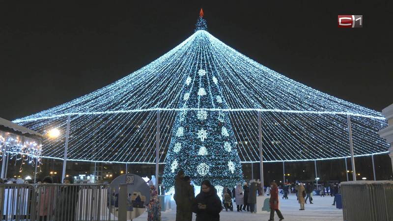 В Тюмени с размахом открыли главную елку города