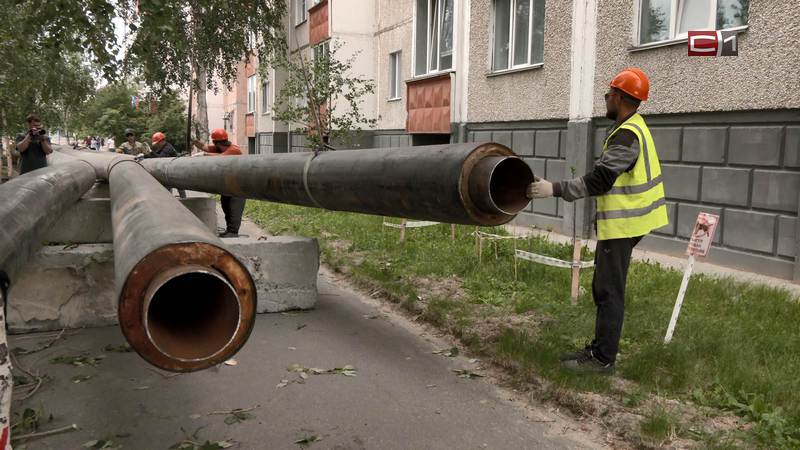 В одном из старейших микрорайонов Белого Яра Сургутского района меняют теплосети