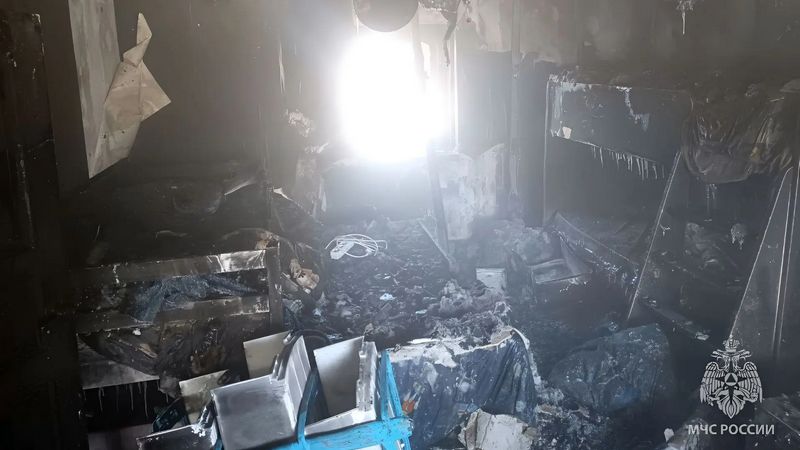 Ребенок устроил пожар в жилом доме в Югре