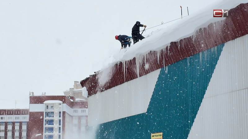 Массовая чистка дворов и крыш: как Сургут борется с последствиями снегопадов