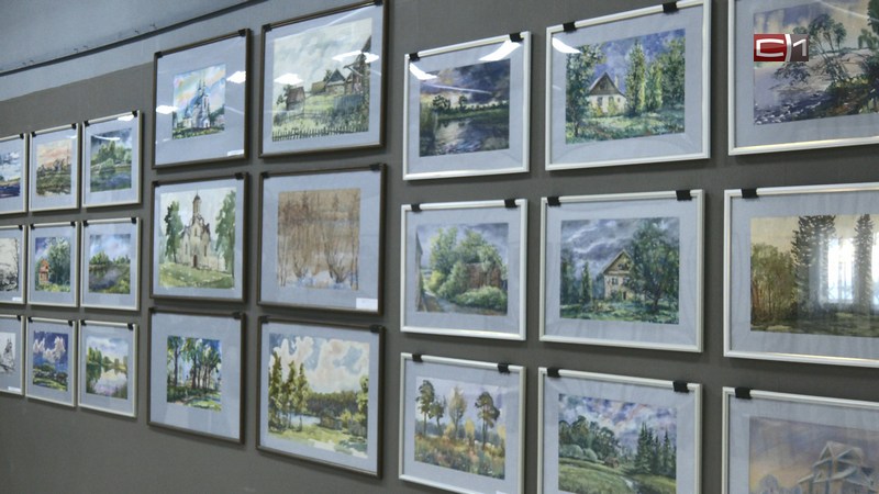 Выставка картин Александра Груздева в честь 80-летия открылась в Сургуте