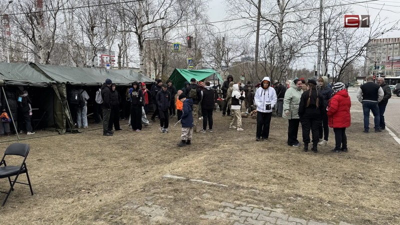 Площадку «Будни батальона Победы» организовали для горожан в Сургуте. ФОТО