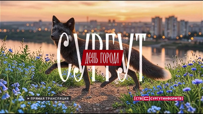 Трансляция празднования Дня города в Сургуте в прямом эфире