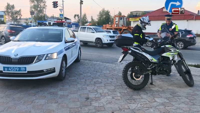 Сотрудники ГАИ в Сургуте провели рейд по мотоциклистам