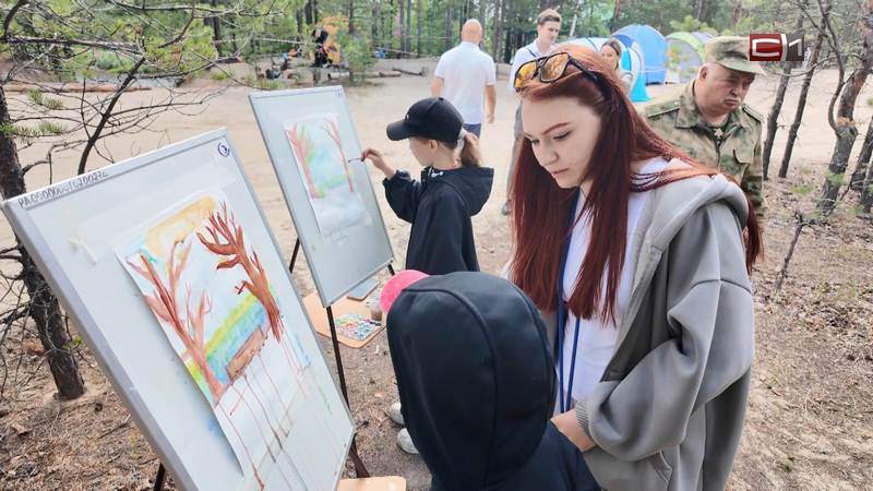 Рыбалка, походы и рисование: как подростки Сургутского района проводят лето