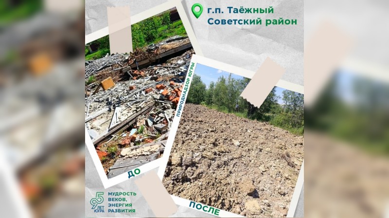Природнадзор Югры очистил от мусора две несанкционированные свалки
