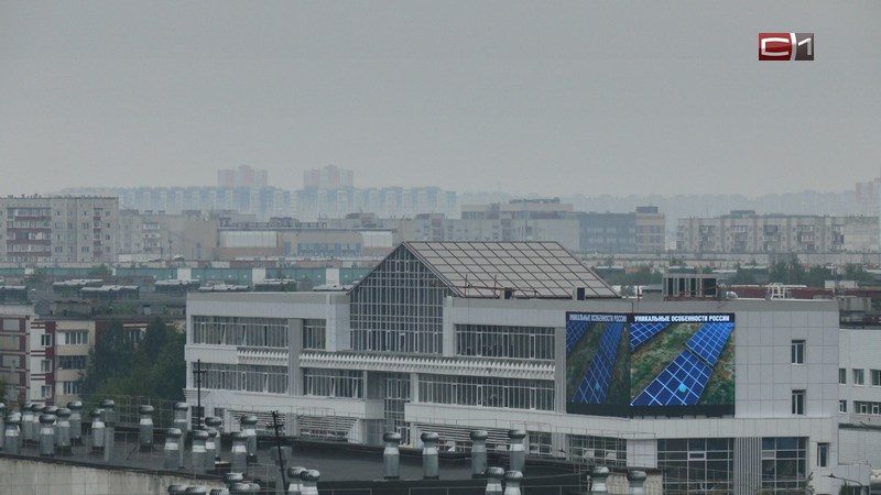 Дым от потушенных лесных пожаров принесло ветром в Сургут