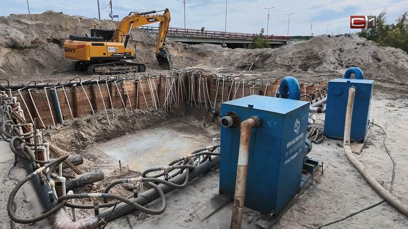 Готов наполовину: реконструкция напорного коллектора в Сургуте преодолела рубеж