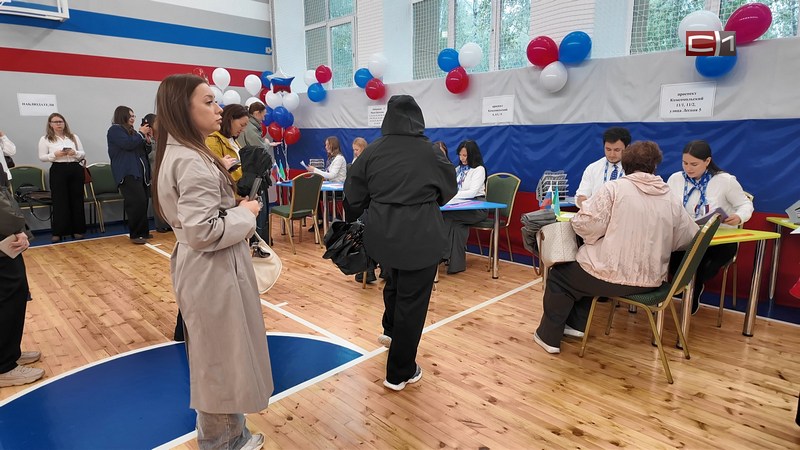 Ажиотаж с самого утра наблюдается на избирательных участках Сургута