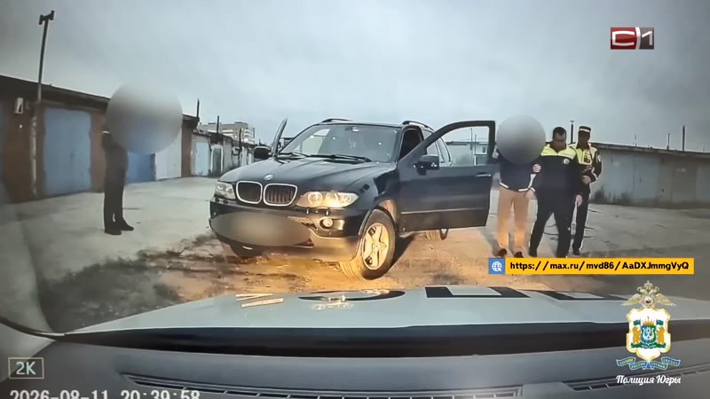 Пьяного водителя, лишенного прав, остановили автоинспекторы в Югре