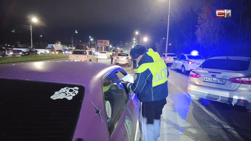 Почти 20 водителей привлекли к ответственности в ходе рейда в Сургуте