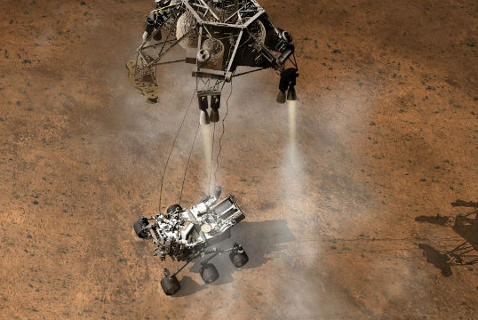 Американский марсоход Curiosity достиг поверхности Красной планеты