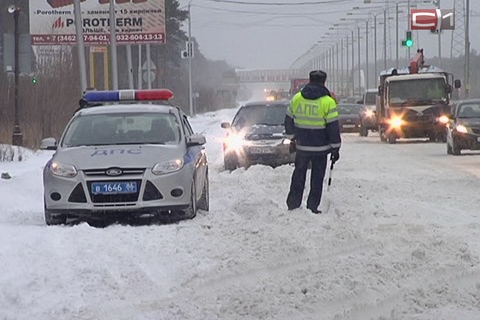 Очистить дороги от снега потребовали полицейские района