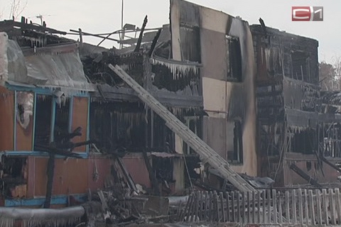 В Сайгатиной ночью был крупный пожар, погиб человек