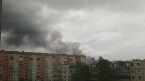 Крупный пожар в Сургуте