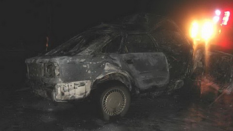 В Сургуте на улице Югорской горели два автомобиля