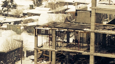 СРОЧНО! В строящемся здании «Газпром переработки» обрушились несколько этажей. ФОТО