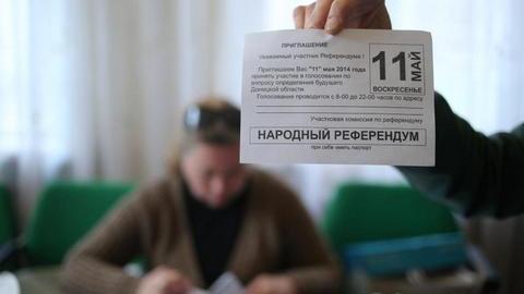 В Донецкой и Луганской областях начались референдумы о статусе регионов