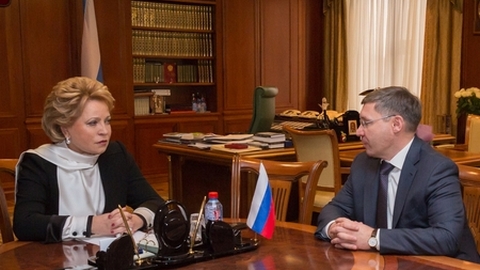 Владимир Якушев обсудил вопросы социально-экономического развития региона с главой Совета Федерации Валентиной Матвиенко