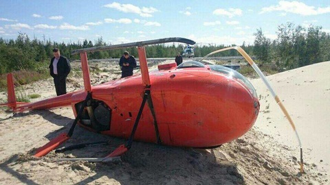 Новое ЧП с вертолетом: на Ямале «Робинсон» совершил жесткую посадку, 1 человек пострадал 