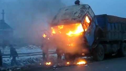 В минувший четверг на месторождениях Сургутского района горели КАМАЗ и трактор