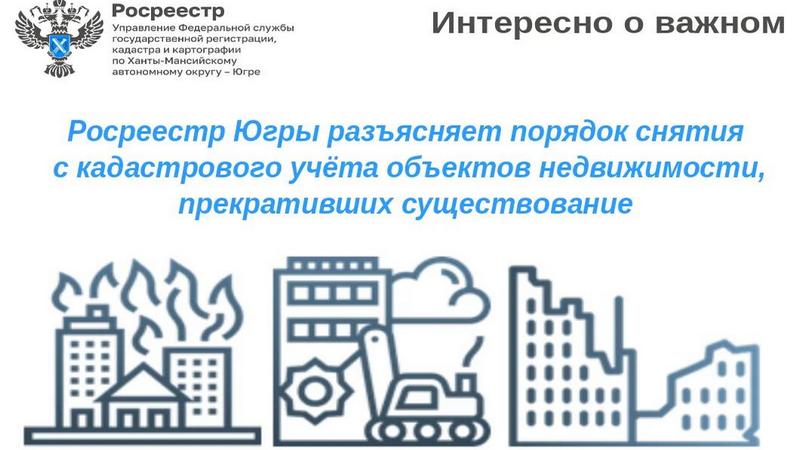 Росреестр Югры: как снять с кадастрового учета прекратившие существование объекты